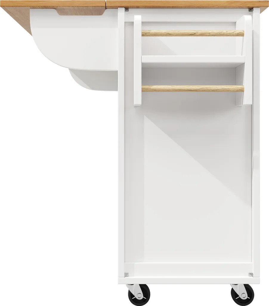 Chariot de Cuisine Mobile Meuble Buffet avec Plan de Travail Extensible - 12