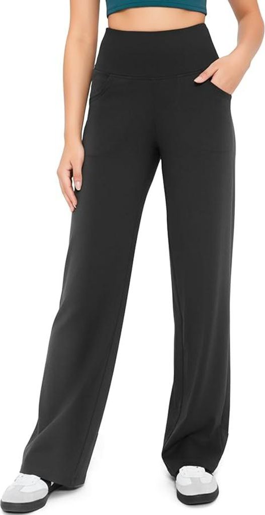 Yogahose Sporthose Damen, Weite Hose High Waist Produktbild 