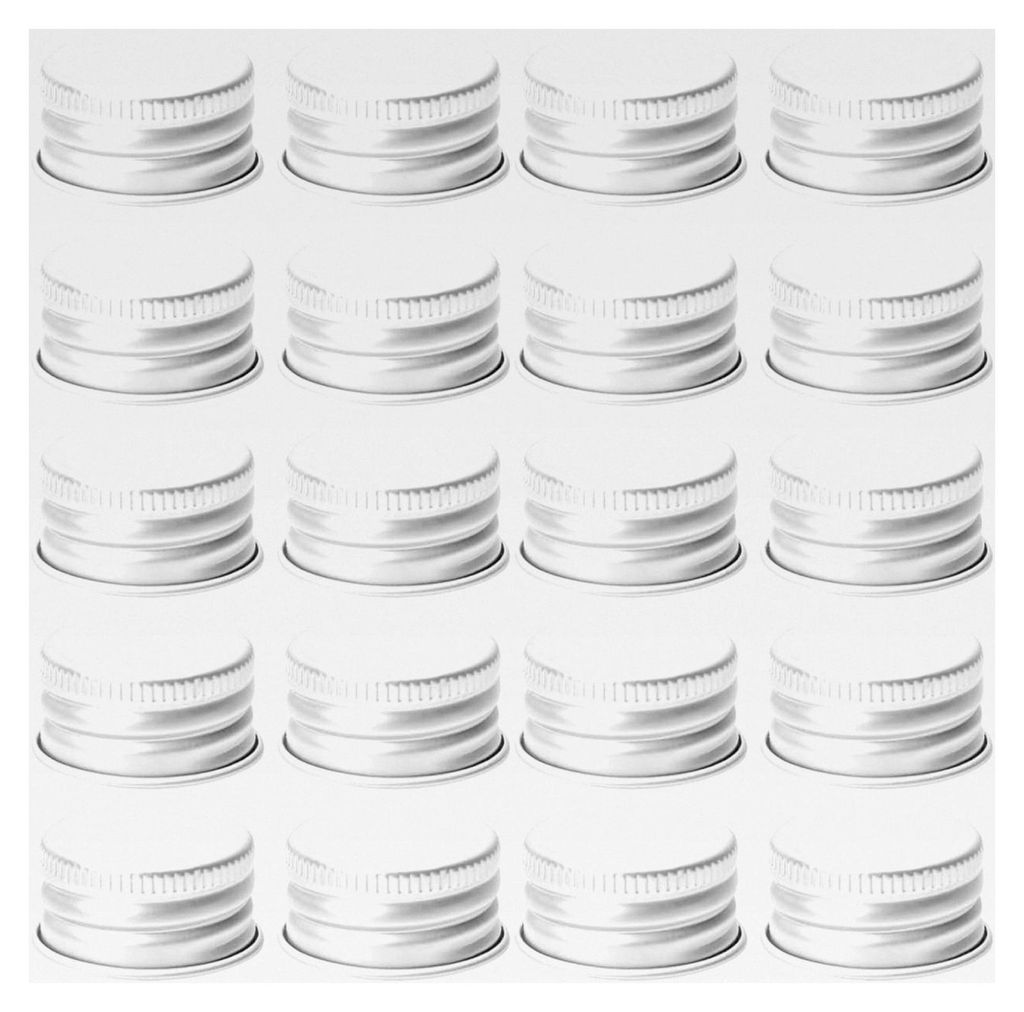 50 Stück Aluminium Flaschendeckel Schraubverschlüsse für Glasflaschen, wiederverwendbare und auslaufsichere Universalabdeckungen