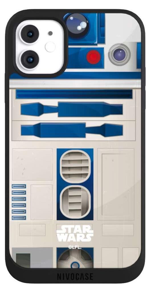 NIVOCASE Handyhülle für Apple iPhone 11 Hülle NIVOpure Case Schwarz Fanartikel Star Wars R2D2