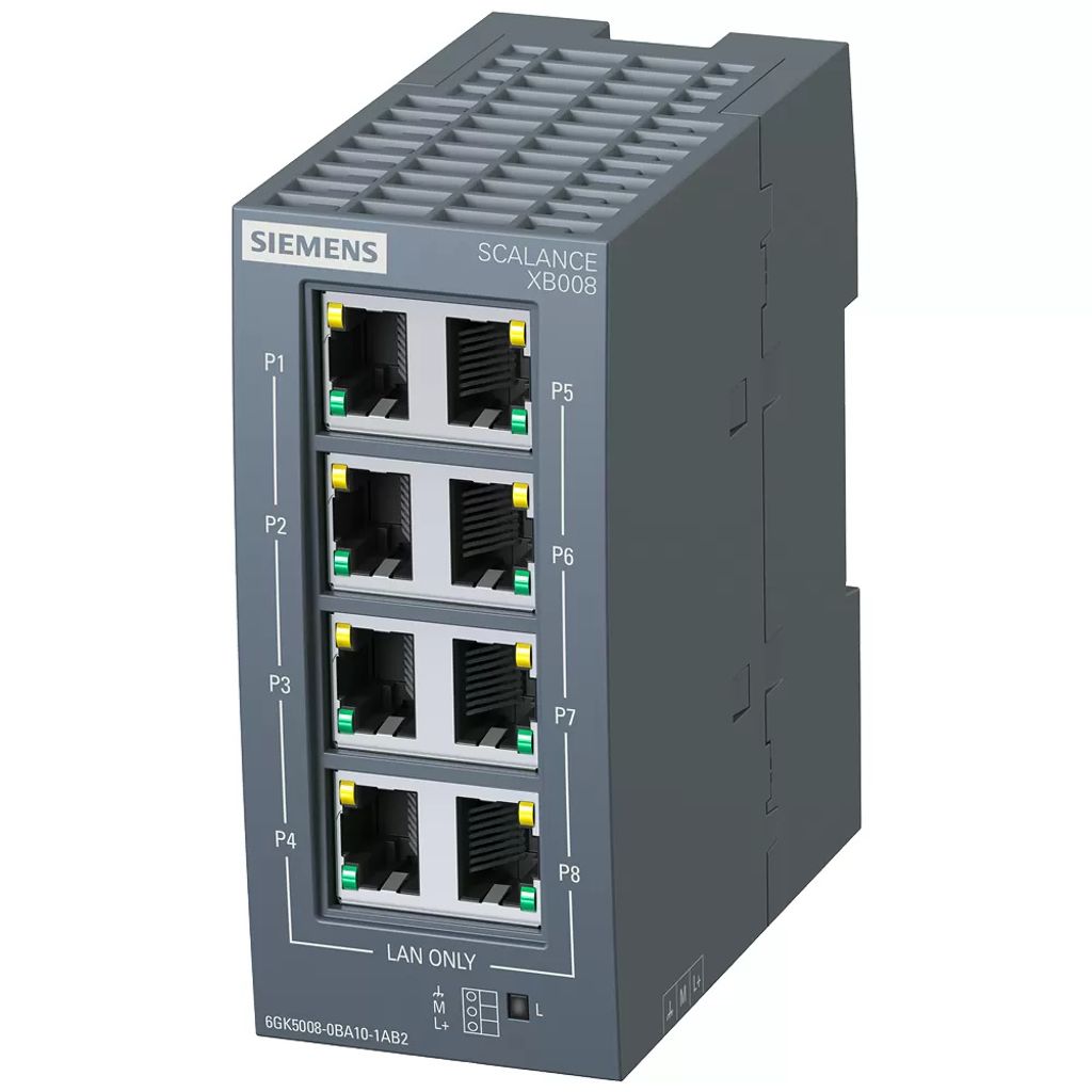 Siemens Industrial Ethernet Switch Scalance XB008 - Switch - 0,1 Gbps