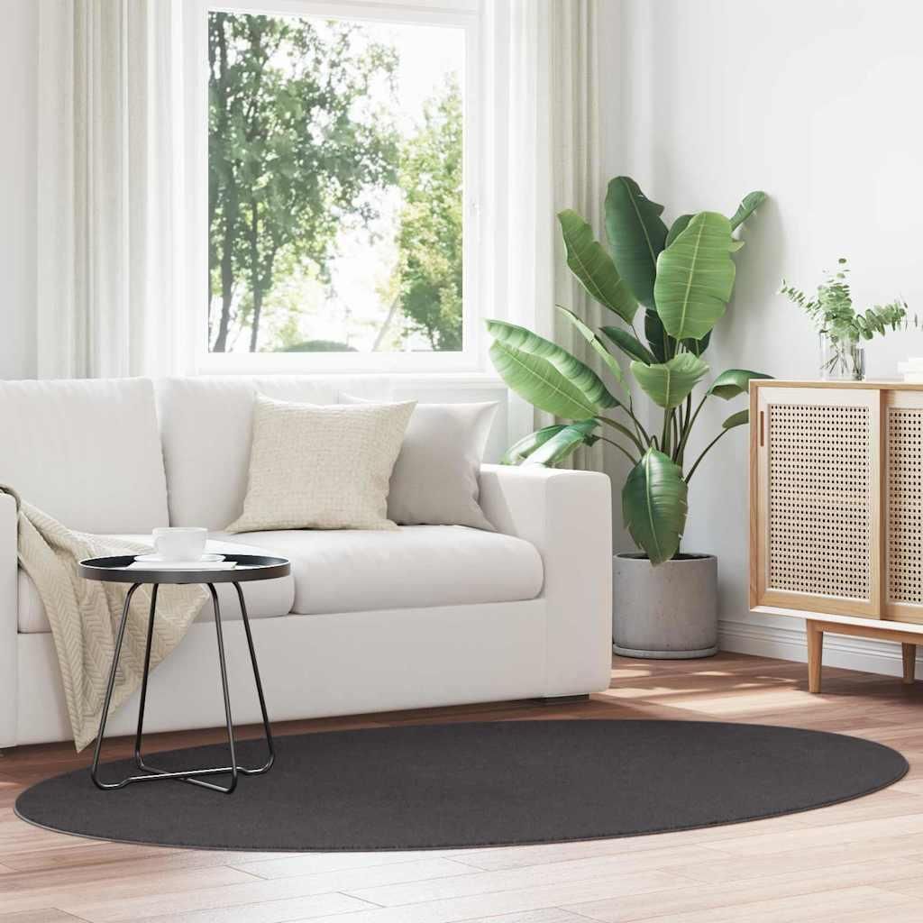 Bereichsteppiche HUARTE Anthrazit 140 x 200 cm 100 %Polyester