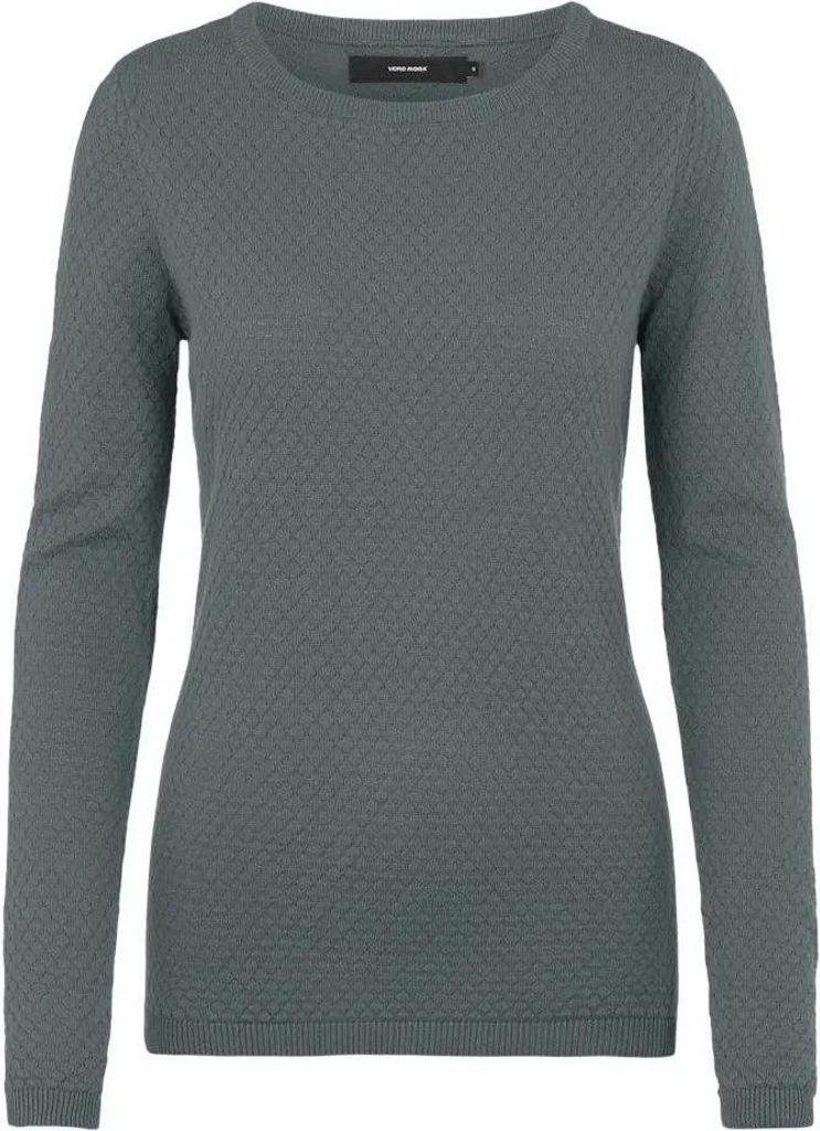 Vero Moda VMCARE STRUCTURE LS O-NECK BLOU NOO Balsam Green XS