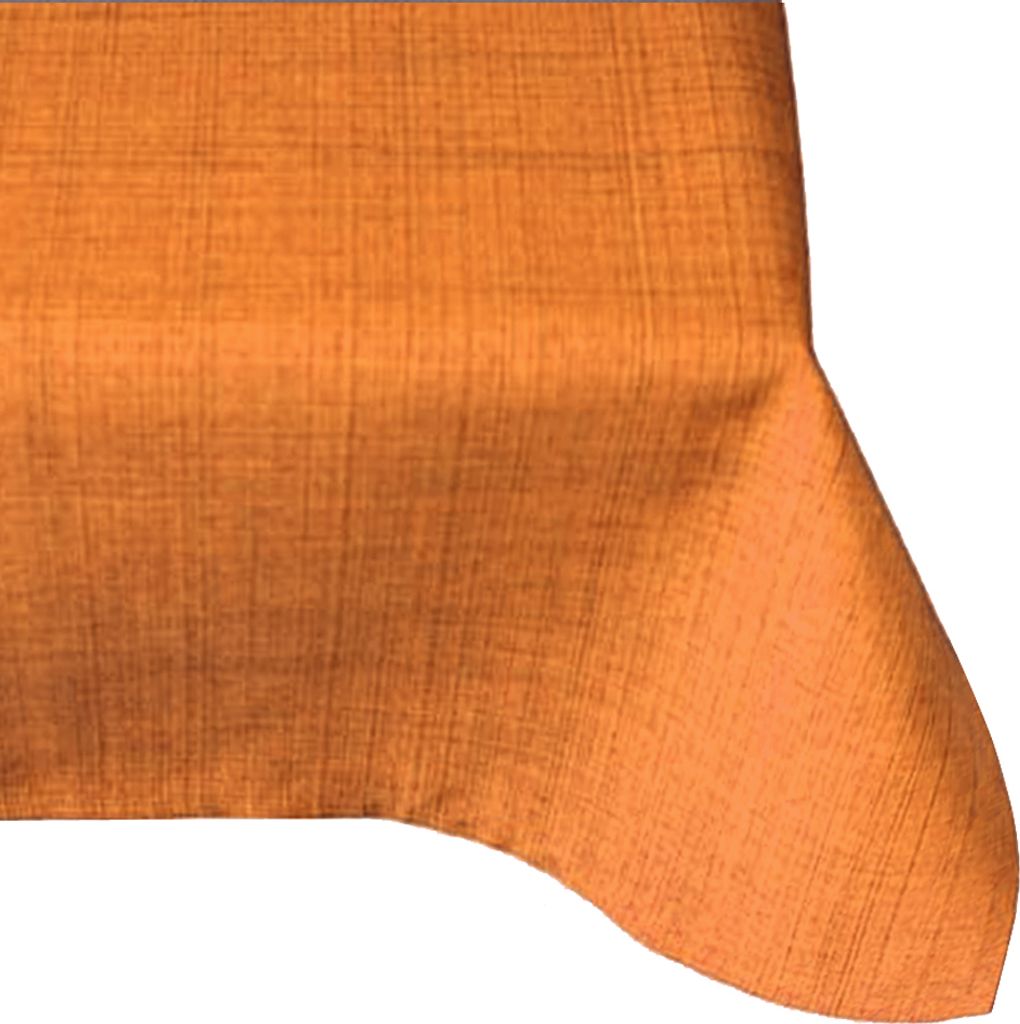 Tischdecke Outdoor Garten Balkon Tischtuch Rost Orange meliert 130x160 cm witterungsbeständig