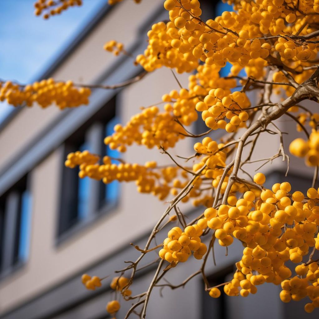 Poster 50x50cm Goldene Beeren