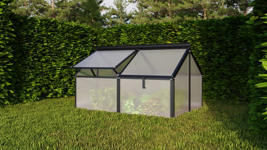 Vitavia Frühbeet Gaia Jumbo, HKP 4mm, schwarz