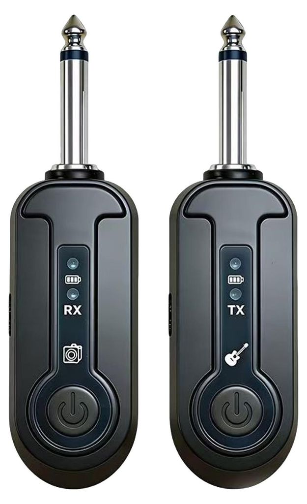 Drahtlose Sende- und Empfangsgeräte für E-Gitarre, Bass und Keyboard – 6,5-mm-Stecker – Drahtloses Übertragungssystem – Reichweite 80–15...