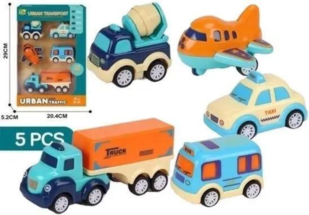 Fahrzeugset mit Antrieb für Kleinkinder MIX – Merkpol