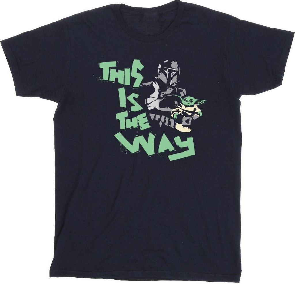 Star Wars - "The Mandalorian This Is The Way" T-Shirt für Herren BI47369 (L) (Marineblau)