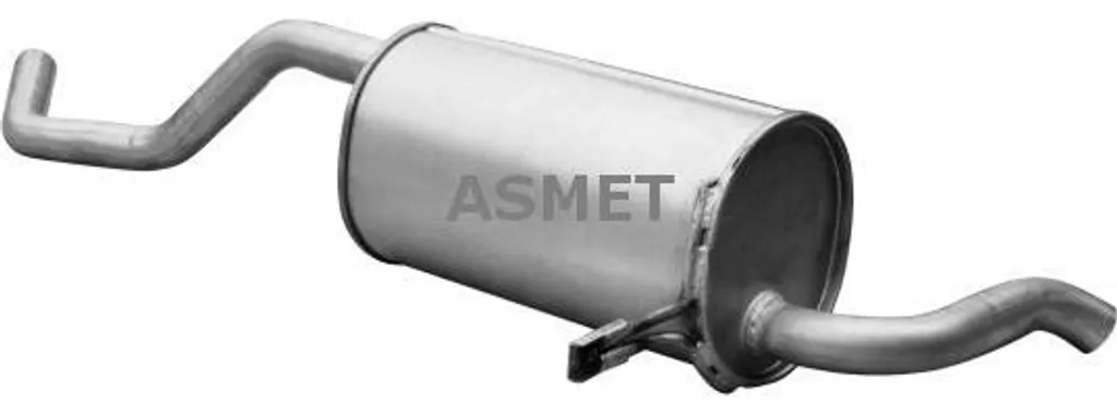 Silencieux arrière ASMET 10132 anti-bruit pour Clio et Modus - OE