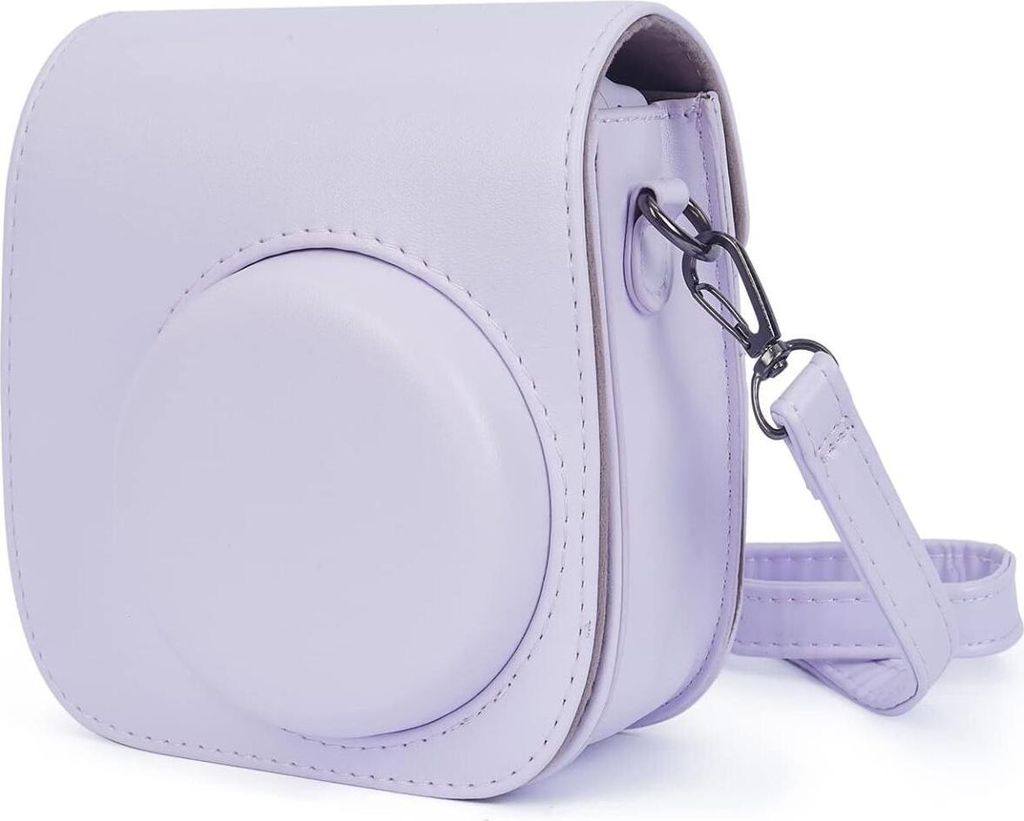 Instant Mini 12 Kameratasche für Fujifilm Instax Mini 12/11, Hochwertige Leder Kameratasche mit Tasche und Abnehmbarem und Verstellbarem Schulterg...
