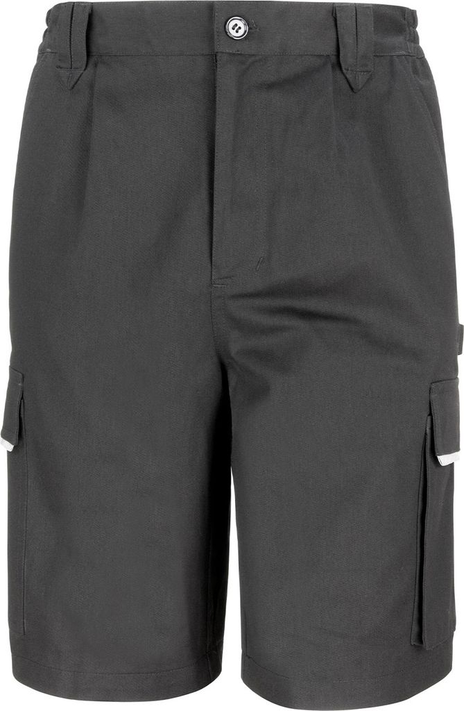 WORK-GUARD by Result - "Action" Cargo-Shorts für Herren PC7134 (XS) (Schwarz)