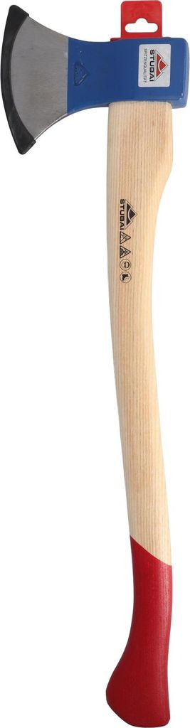 STUBAI Astbeil Putzhake im Nirolook mit Messing-Stielschutz | 1200 g Kopfgewicht | Beil aus Stahl mit Holzgriff, kleine Axt zur Forstarbeit, Spaltb...