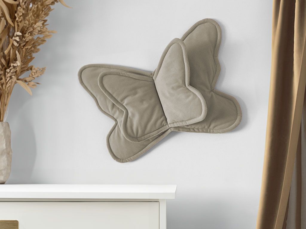 Textildekoration für die Wand SCHMETTERLING fürs Kinderzimmer Rosa