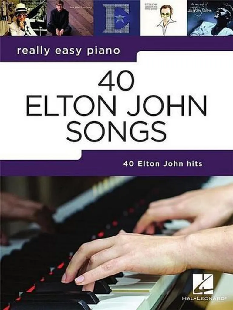 Recueil de Partitions Piano Elton John - 40 Titres Faciles pour Débutants