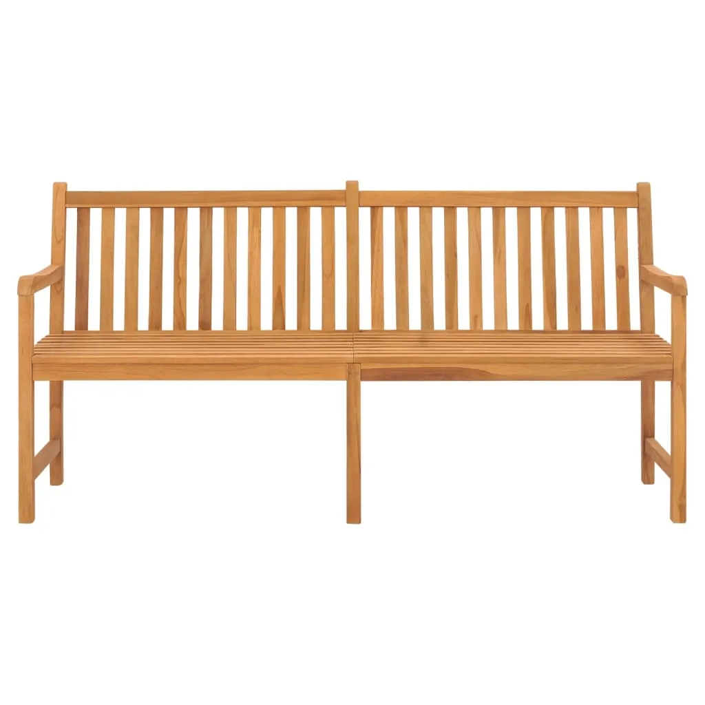 Banc extérieur en teck massif 180 cm - Assise de jardin durable vidaXL - 3