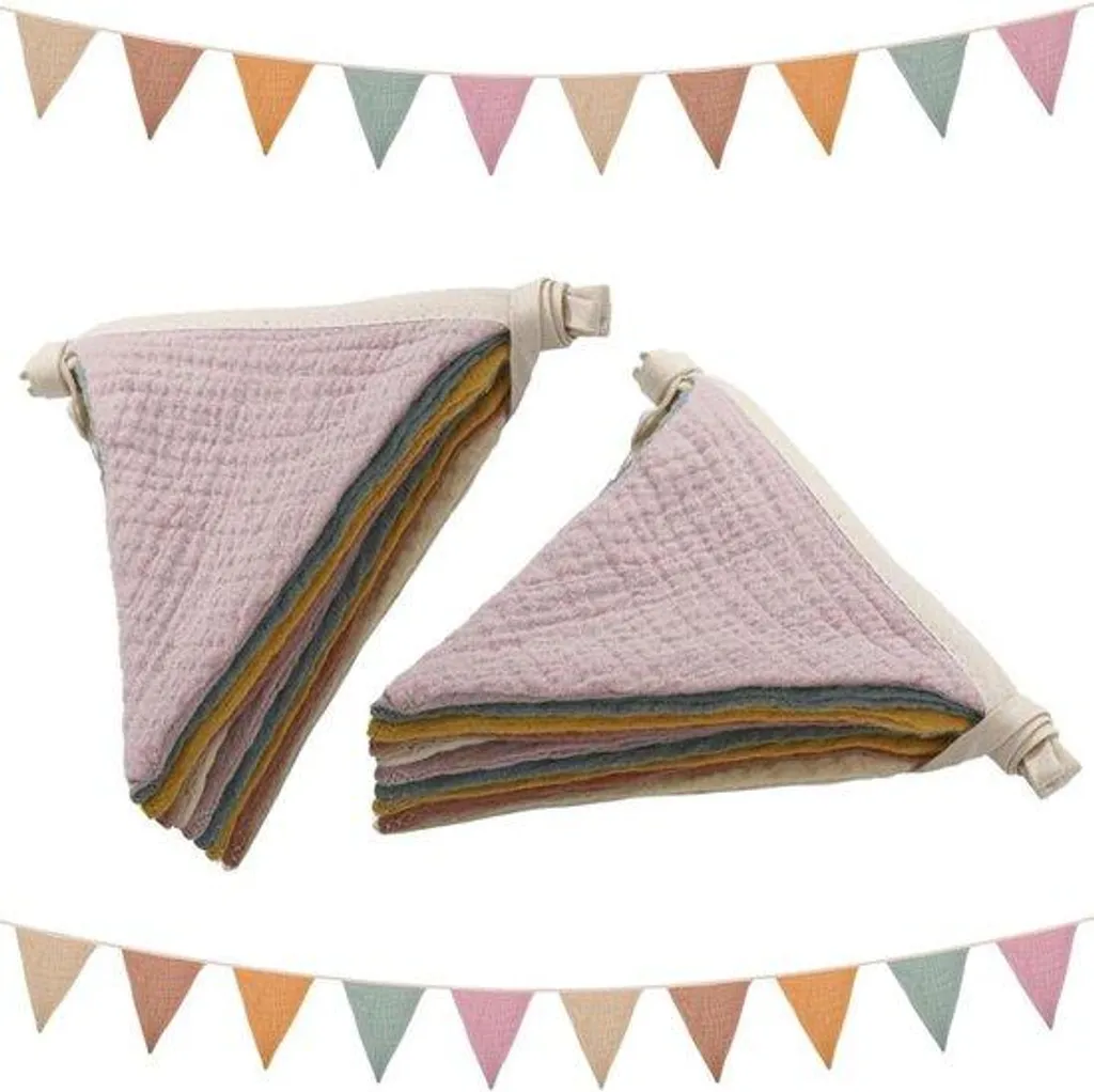 Porte-bannière enfant double face coloré en tissu souple pour la maison