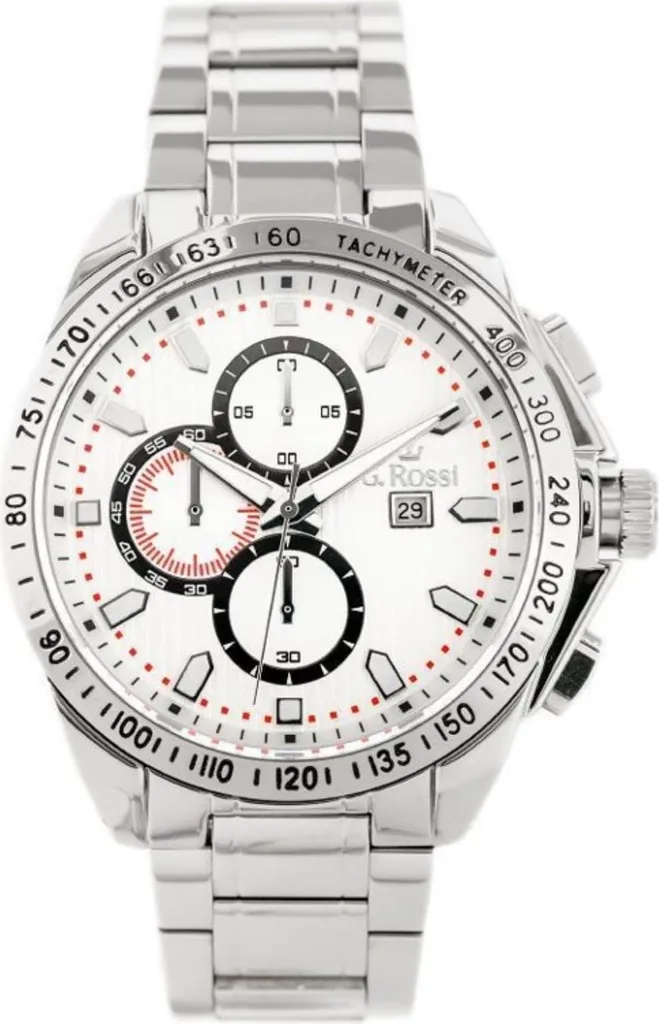 Montre G. Rossi 9153B3C1 : Garde-temps Élégant en Acier pour Homme