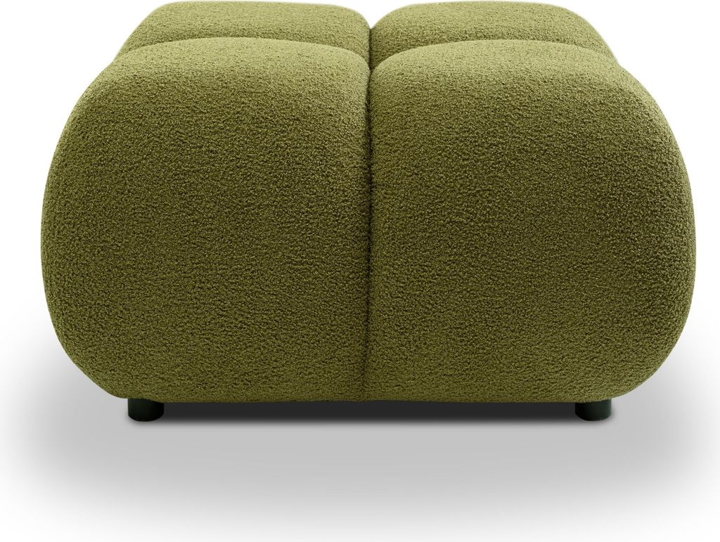 Masseno Sitzhocker MODA Modern Polsterhocker Wohnzimmer Hocker Sitzpuff Fußhocker Grün