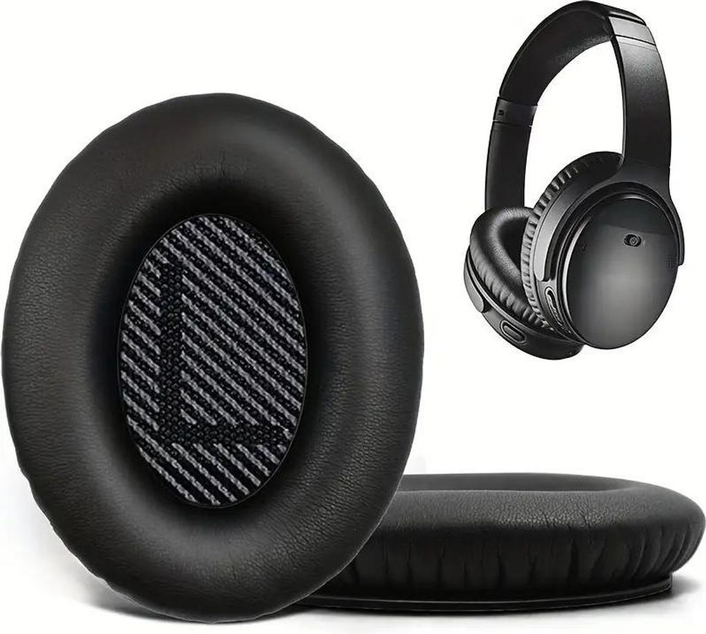Ohrpolster, Ohrpolster, Ohrpolster für BOSE QC45 QC35 I II QC25 QC15 QC2 Grau Kopfhörer