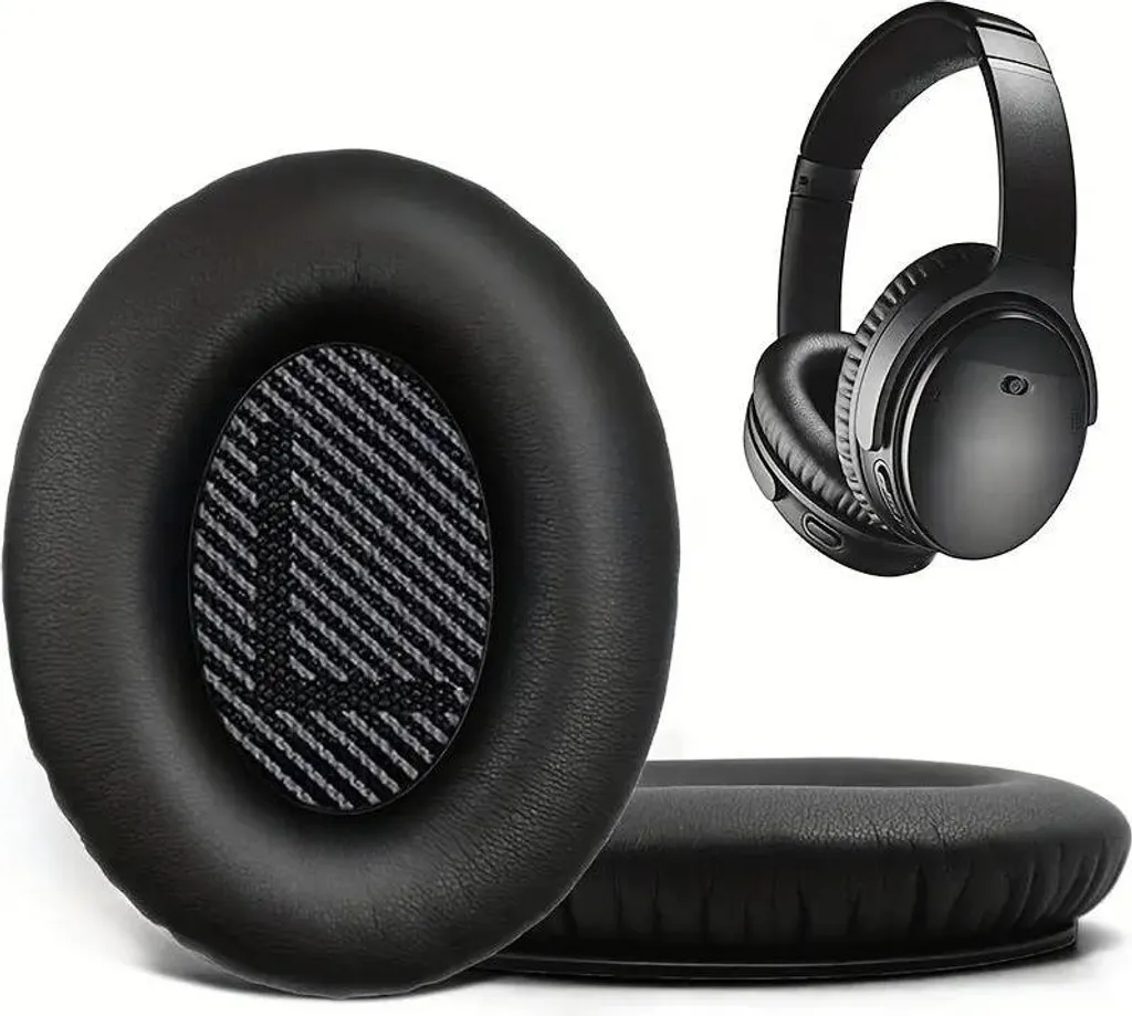 Paire de mousses de rechange pour casque Bose QC45 QC35 II QC25 Gris