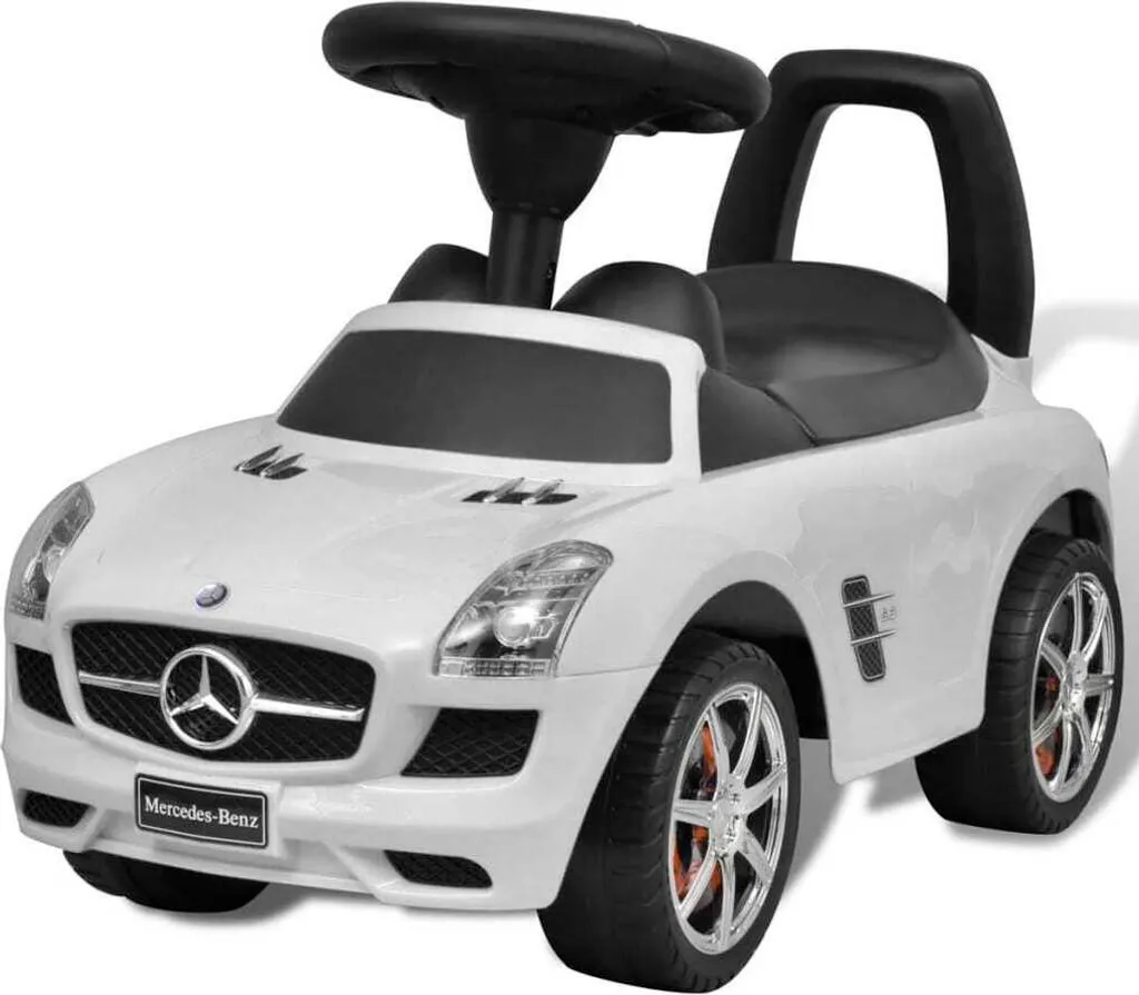 Voiture à pédales pour enfants Blanc - Modèle Rétro Classic en Métal