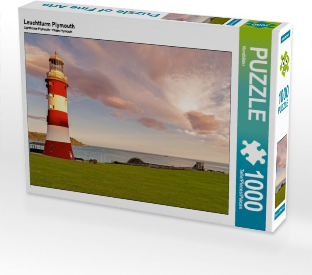 Calvendo Leuchtturm Plymouth 1000 Teile Puzzle quer 640x480mm, CALVENDO; 7436918
