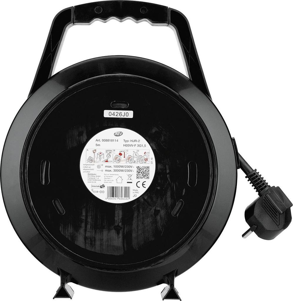 Kabelbox 5m 4f Stecker H05VV-F3G1,5 Produktbild 