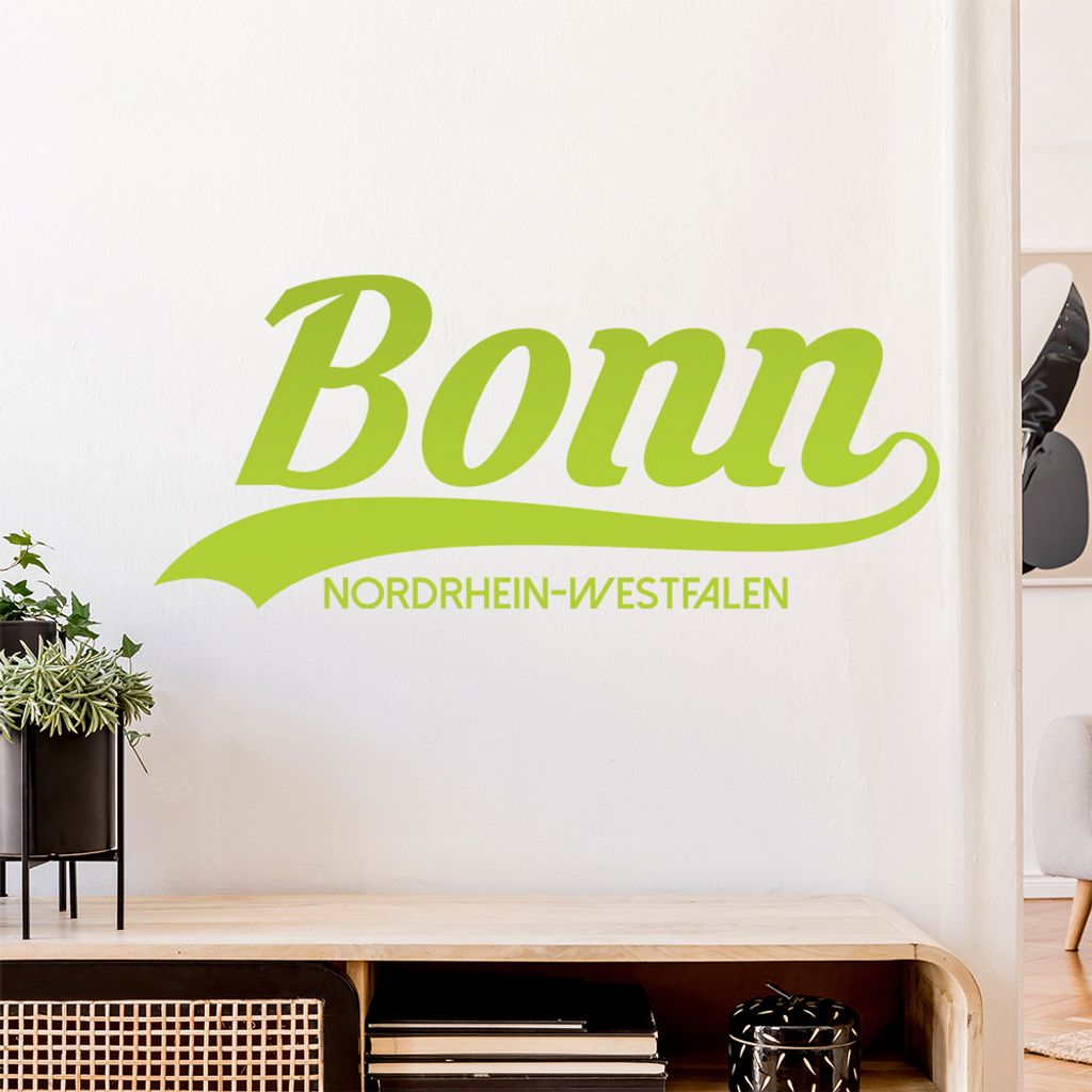 Bonn Nordrhein-Westfalen Wandtattoo Wandaufkleber Wall Sticker - Dekoration, Küche, Wohnzimmer, Schlafzimmer, Badezimmer