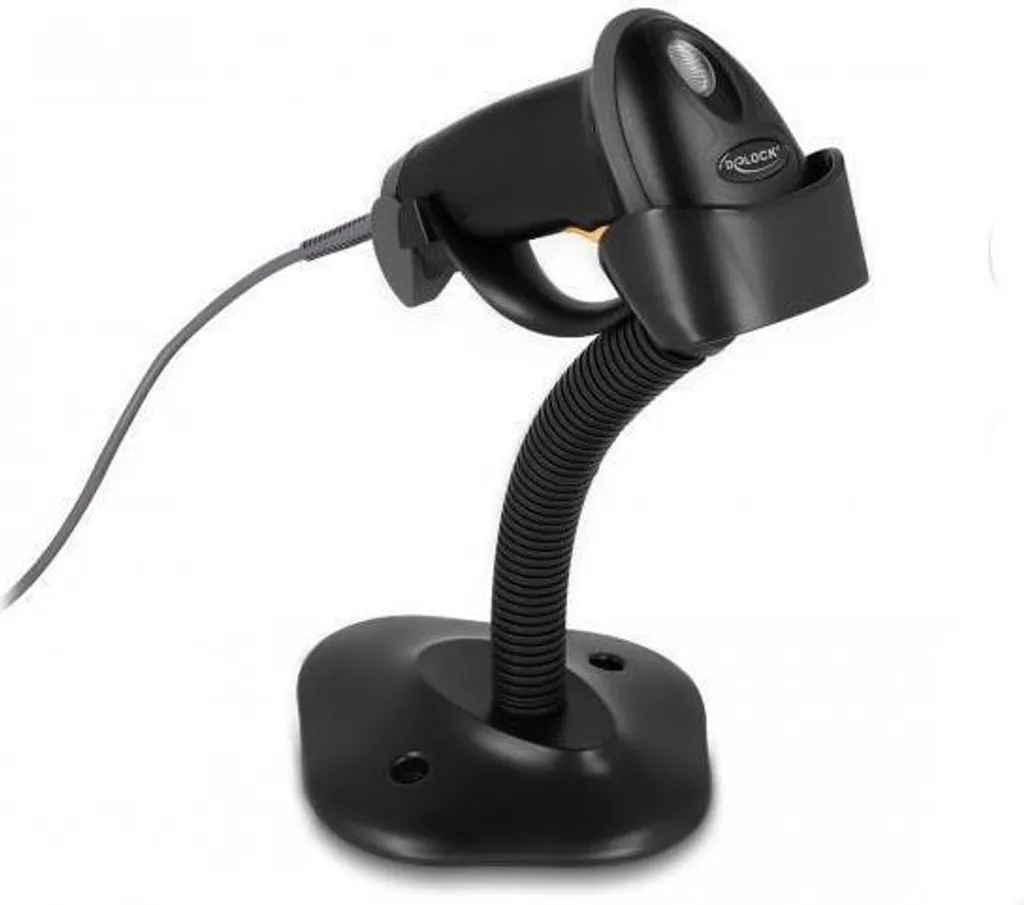 Scanner de code-barres 1D Delock industriel avec câble et support fixe - 9