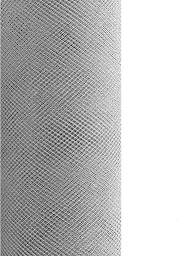 9m Rolle Tüll 30cm, Farbauswahl:silber / grau 077 Produktbild 