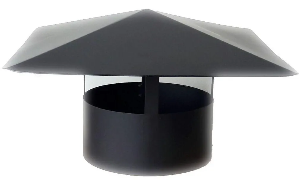 Chapeau de cheminée chinois haut de gamme Ø 120 mm filetage noir