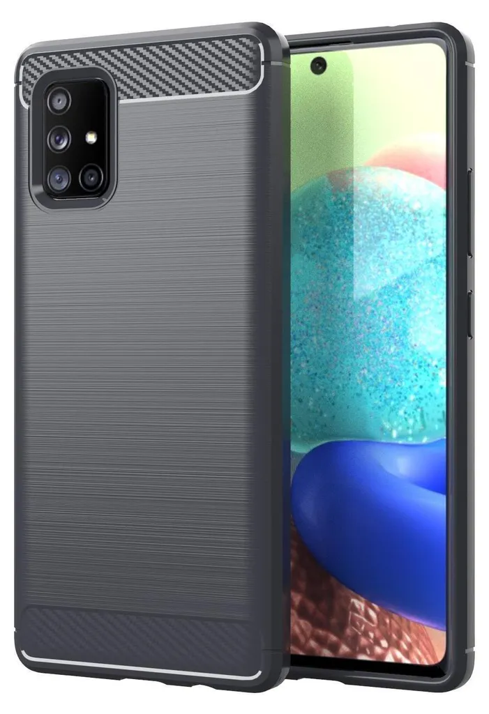 Custodia Cadorabo per Samsung Galaxy A71 5G in TPU grigio protettivo custodia cover telefono cellulare
