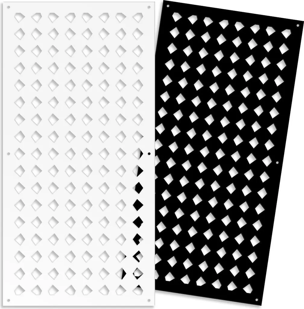 HALLOWEEN- Pannello in PVC traforato - Parasole 73x148 cm bianco