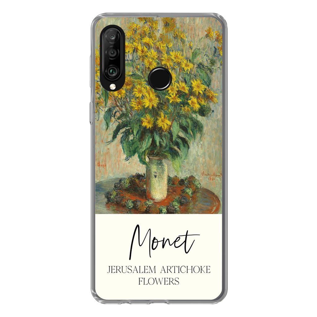 MuchoWow Handyhülle Schutzhülle Hülle für Huawei P30 Lite Alte Meister - Malerei - Monet Silikon Softcase Handy Hülle - Handyhülle