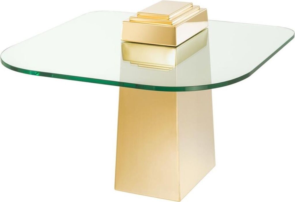 Casa Padrino Luxus Beistelltisch Gold 65 x 65 x H. 51 cm - Luxus Qualität