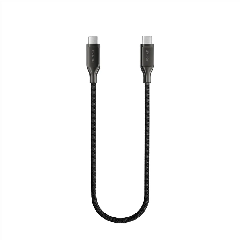 Câble de charge rapide USB-C Nomad 240W en nylon tressé noir