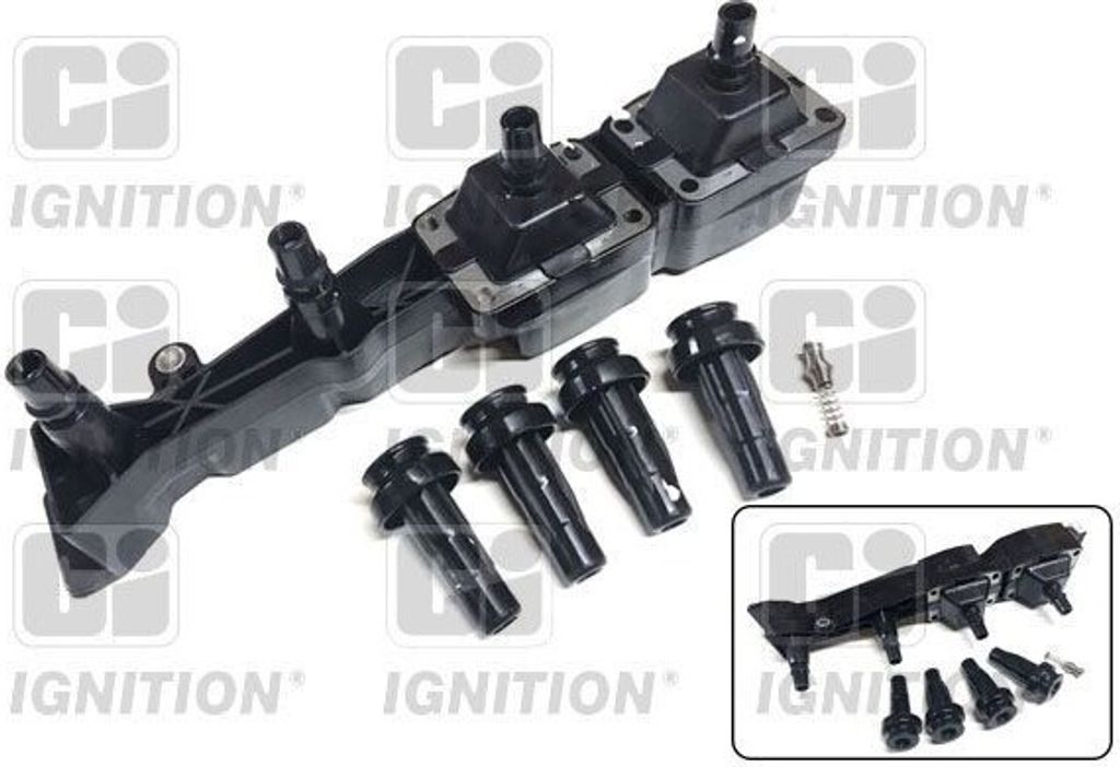 QUINTON HAZELL XIC8215 Zündspuleneinheit 597080 96363378 9636997880 passend für PEUGEOT 206 Schrägheck (2A/C) 207 (WA, WC) 206 CC (2D) 308 SW I ...