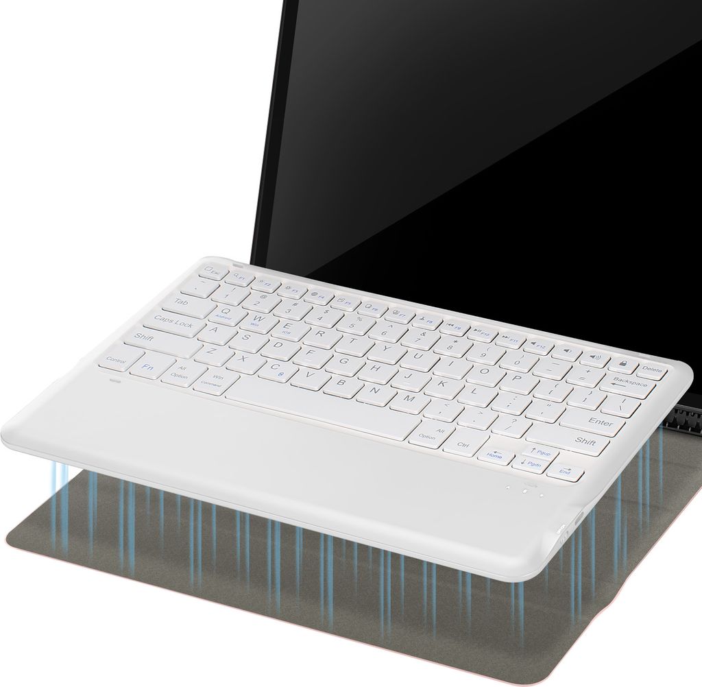 Tastiera wireless ebraica ultra sottile Bluetooth e doppia modalà 2.4G Tastiera wireless Israele a basso rumore per tablet iOS iPad Android Windows  7