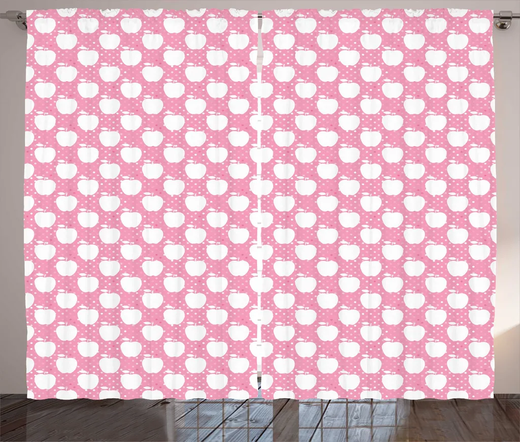 Rideau Largeur 280cm Anti-plis Motifs Fruits pour Habiller vos Fenêtres XL