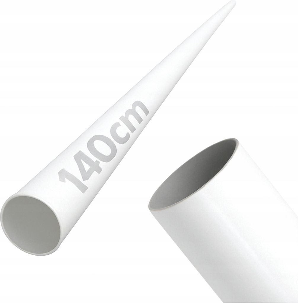 Rohr - Stahlrohr - 140 cm - 19 mm - Weiß - Pulverbeschichtet - Treppengeländer - Füllung der Balustrade