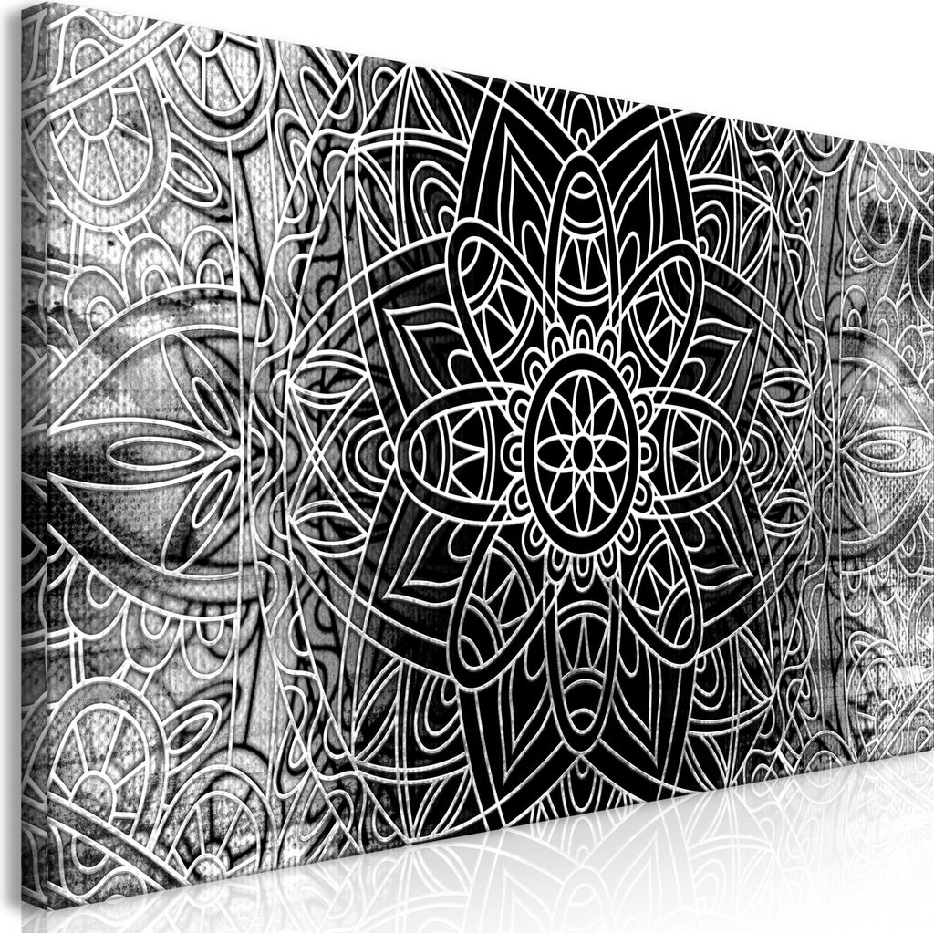 Wandbild Mega XXXL Mandala 250x125 cm Einteiliger XXL-Format Kunstdruck zur Selbstmontage Leinwandbilder moderne Bilder DIY Wanddekoration Wohnung ...