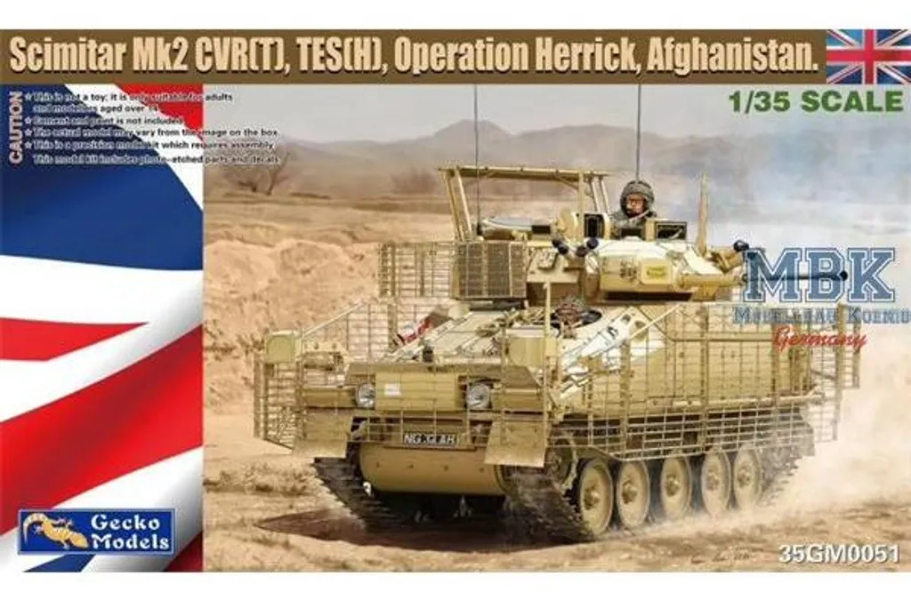 Gecko Models 35GM0051 CVR(T) Scimitar Mk2 TES (H) Échelle 1/35