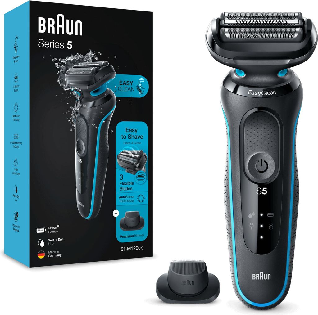 Wiederaufladbarer elektrorasierer Braun 51M1200S Produktbild 