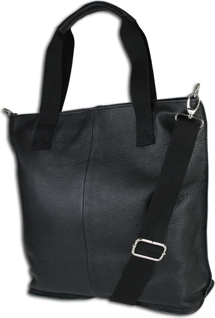 Borsa Shopper Toscanto Pelle Nera OTT161SS | Vera Pelle Artigianale