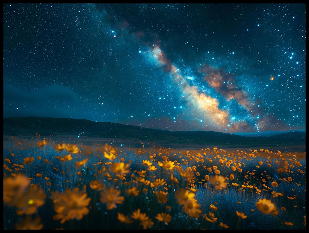 Poster 100x75cm Nachtliche Himmel
