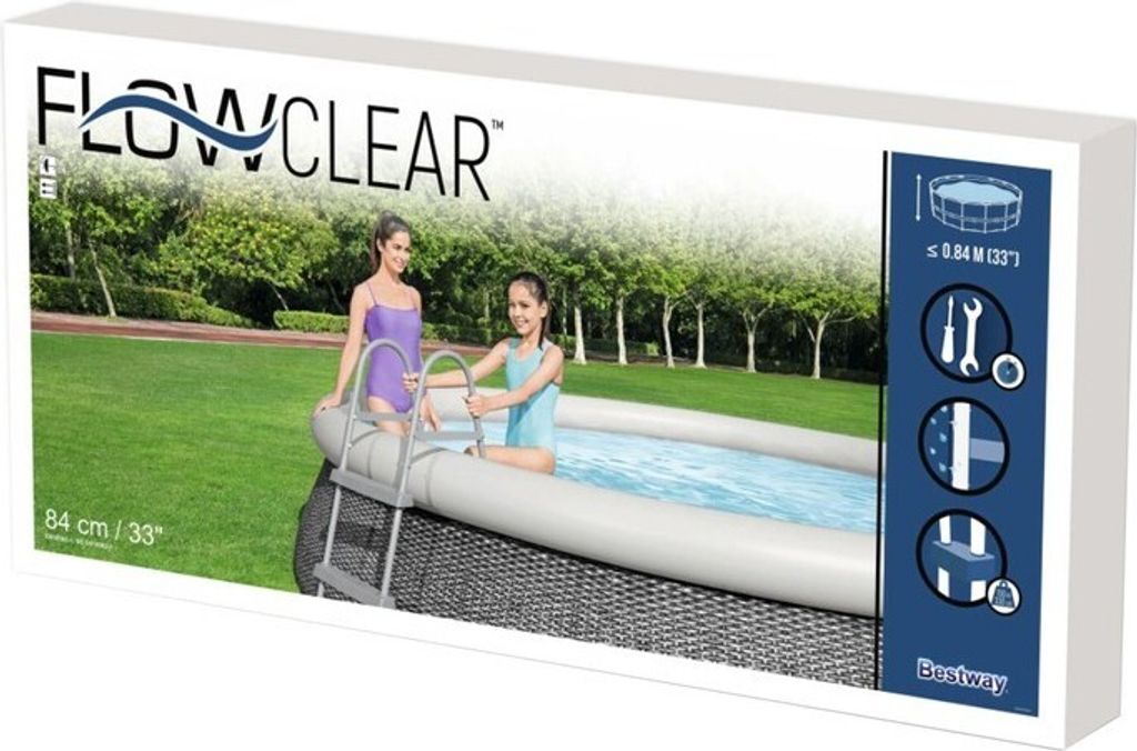 Bestway 2-stupňový bazénový rebrík Flowclear 84 cm Obrázok produktu 52