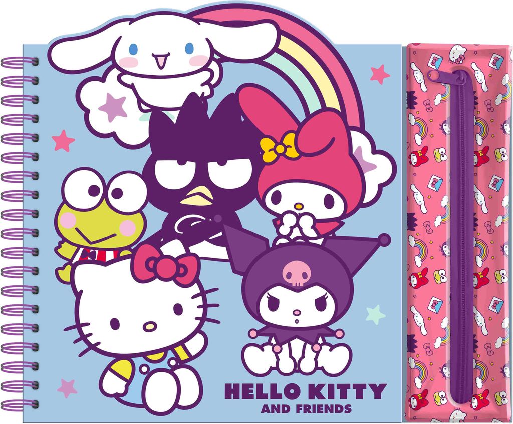KIDS EUROSWAN Hello Kitty Tasche + Buntstifte + Buch HK50183