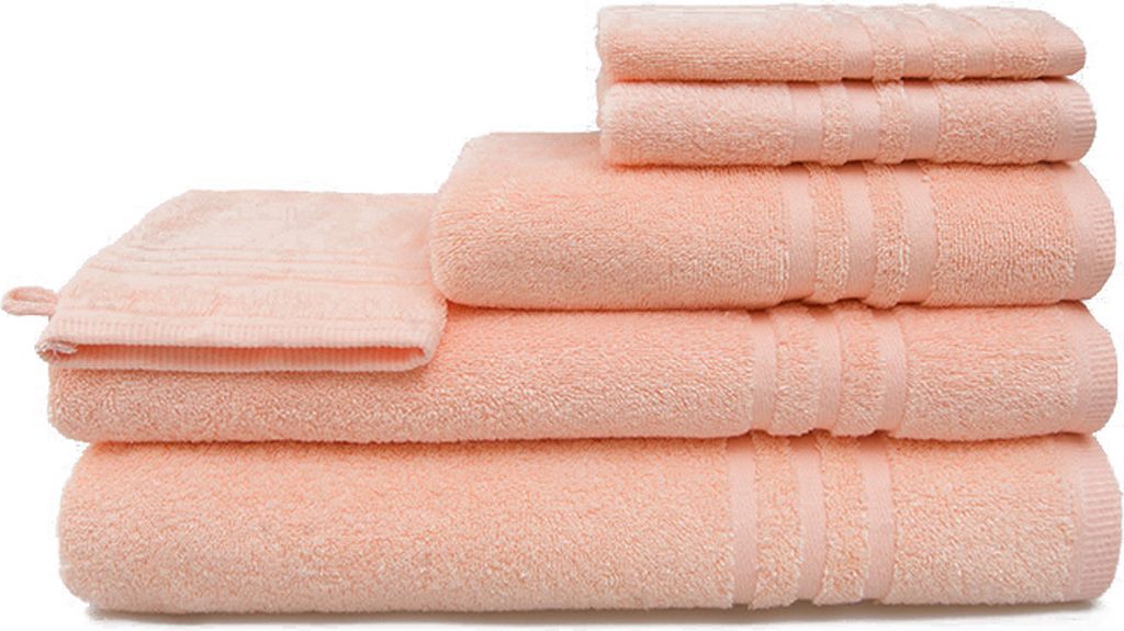 grace grand spa Gästetuch Aktion mit Streifen-Bordüre Apricot One Size