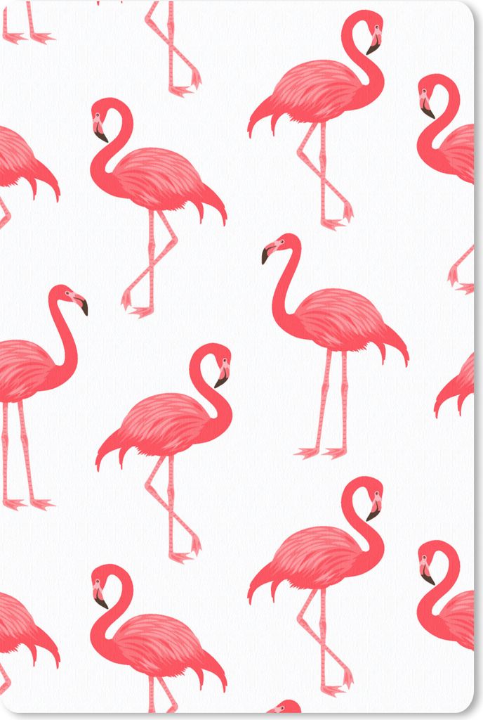 MuchoWow Mauspad Mousepad Muster - Flamingo - Vogel 18x27 cm - Mousepads - Maus Mat - Pad - Mausunterlage
